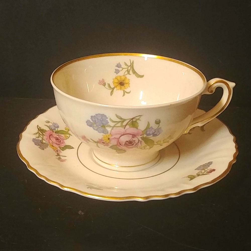 Teacup/Saucer Federal Syracuse Porcelain America